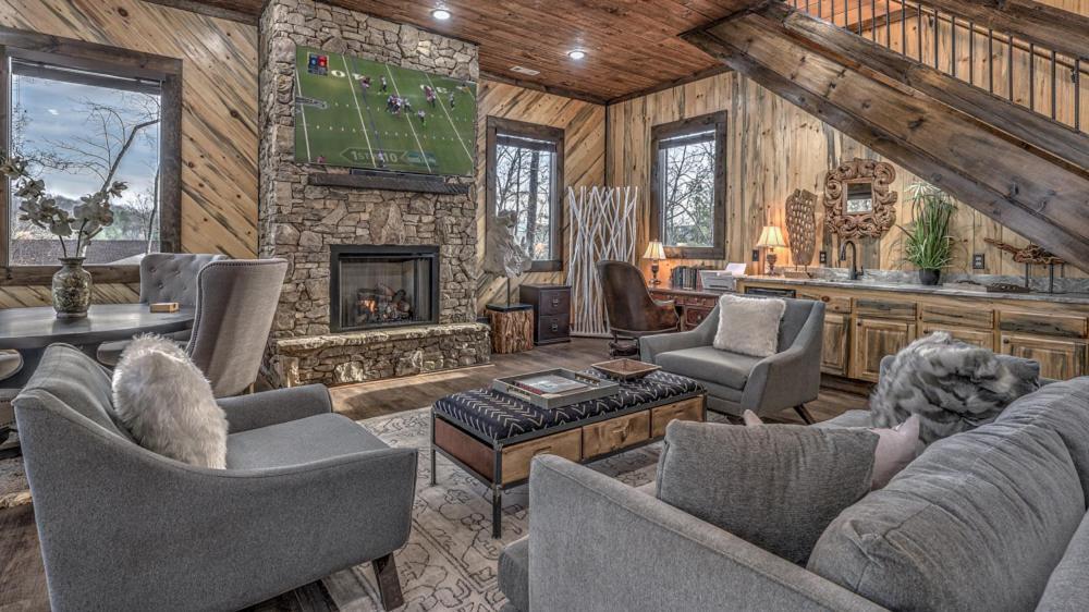 Вилла Luxe Mountain Retreat Блу-Ридж Экстерьер фото